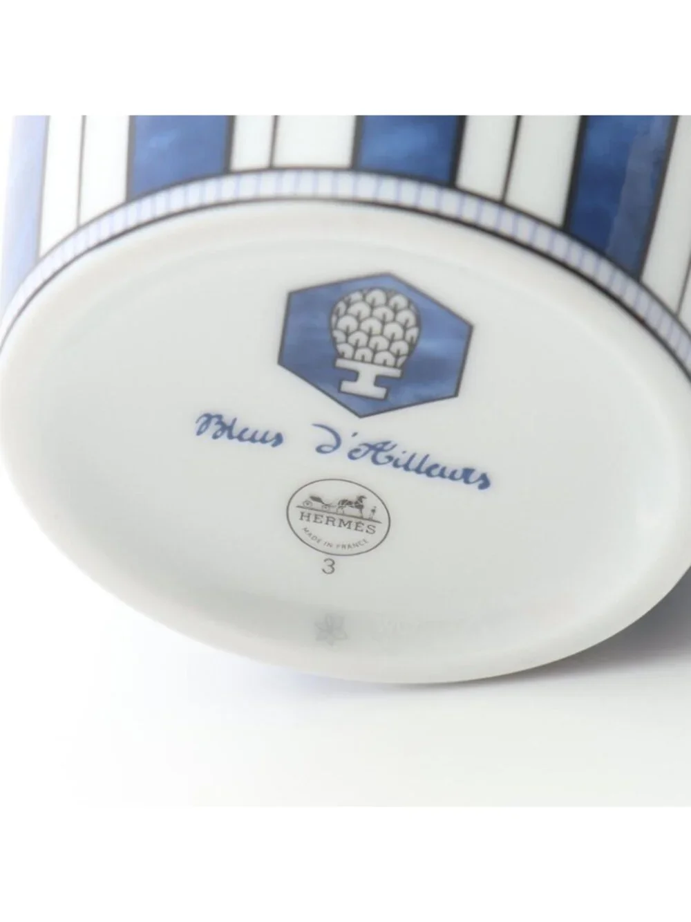 Hermes Tableware Blue D'ailleurs Mug